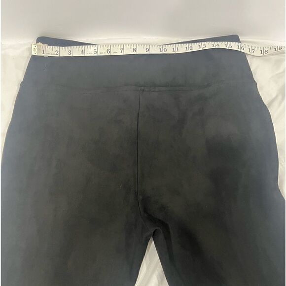 Andrew Marc pull up stretch black pants 90% polyester 10% cotton size large - Picture 4 of 9